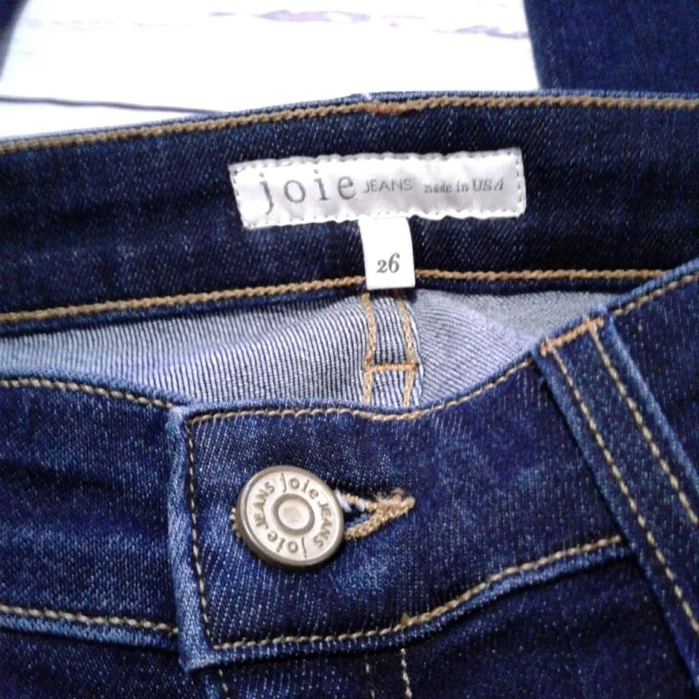 JOIE Mid Rise Flare Ravine Wash Jeans Size 26 - Picture 4 of 6